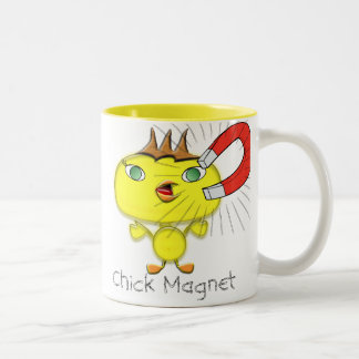 Taza Bicolor Chick Magnet Mug