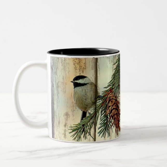 Taza Bicolor Chickadee (Izquierda)