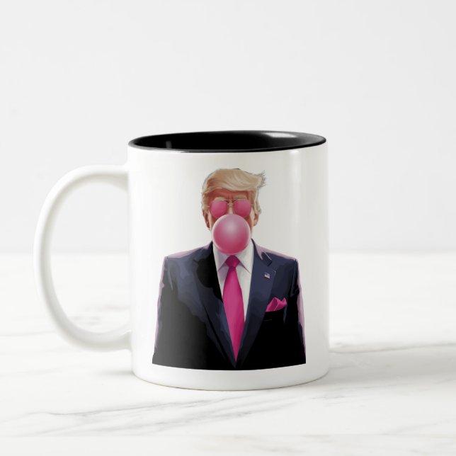 Taza Bicolor Chicle Burbuja Trump (Izquierda)