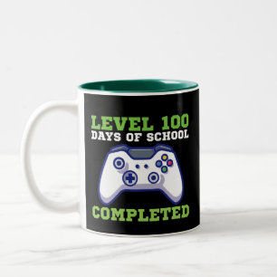 Taza Bicolor Chicos Nivel 100 Días De Escuela Completados 
