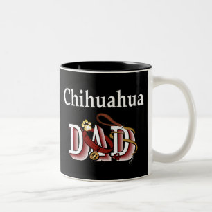 Taza Bicolor Chihuahua Dad Mug