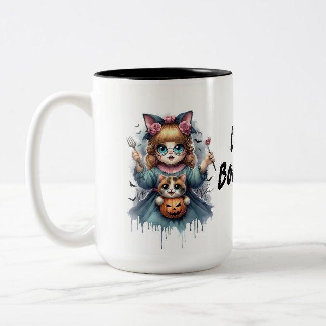 TAZA BICOLOR CHILDLESS CAT LADY (Izquierda)