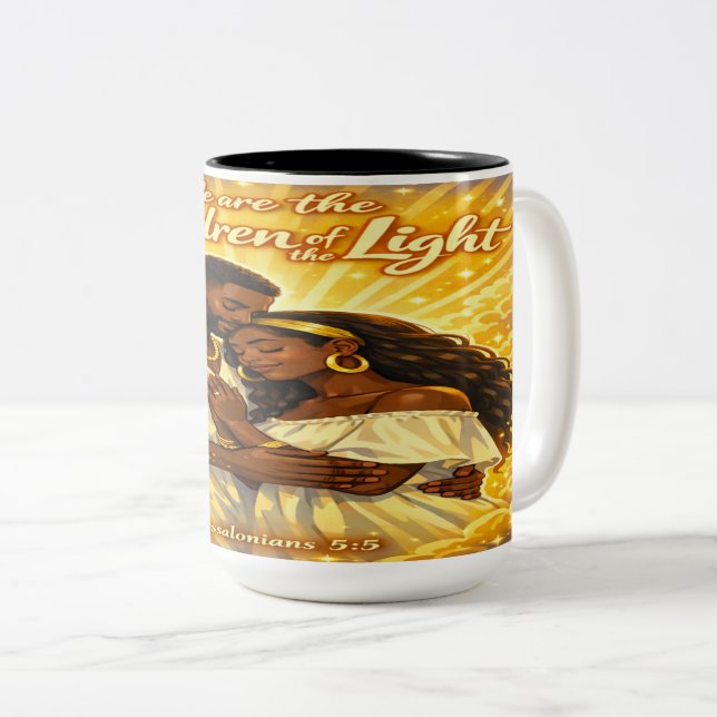Taza Bicolor Children of Light (Anverso derecho)