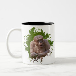 Taza Bicolor Chimpanzee sin pelo