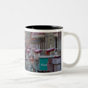 Taza Bicolor Chinatown en Grant Street, San Francisco,