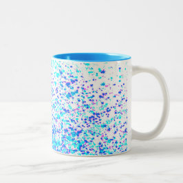 Taza Bicolor chispa azul