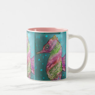 TAZA BICOLOR CHISPA DE SEAHORSING.