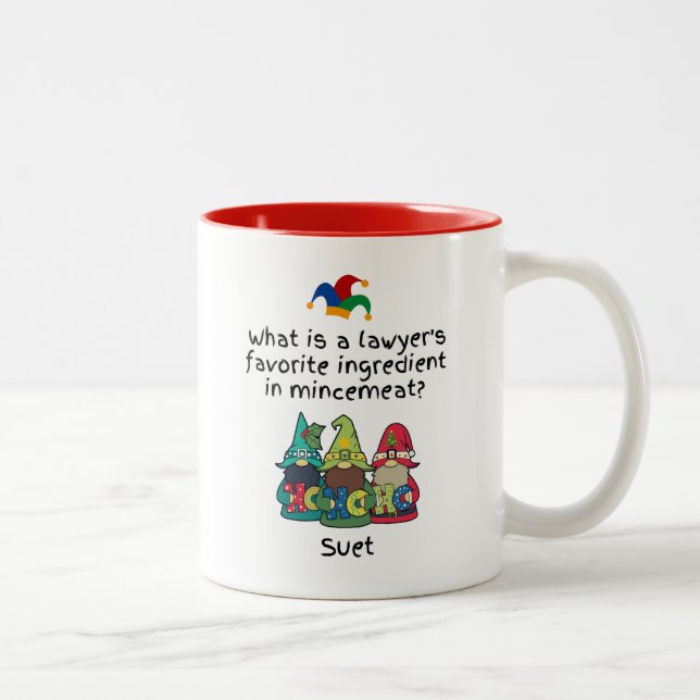 Taza Bicolor Chiste de abogados de Mincemeat (Derecha)