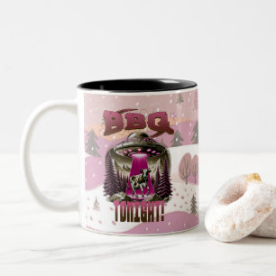 Taza Bicolor Chiste de secuestro de vacas en barbacoa para extr