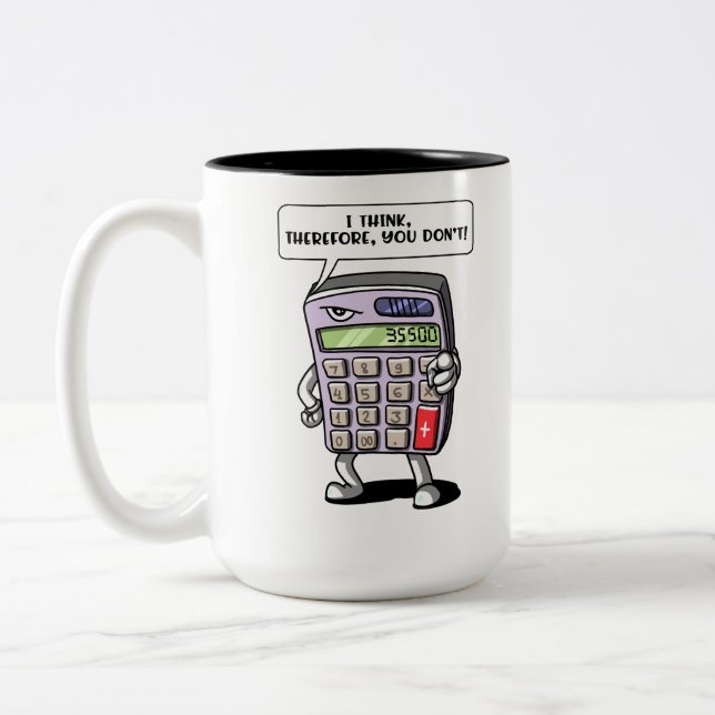 Taza Bicolor Chiste divertido de las matemáticas de la (Izquierda)