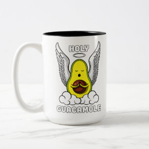 Taza Bicolor Chiste divertido del Guacamole del vegano santo