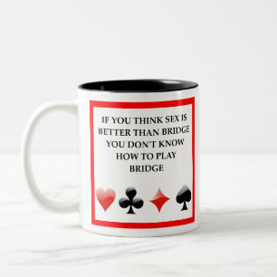 Taza Bicolor chiste duplicado del puente