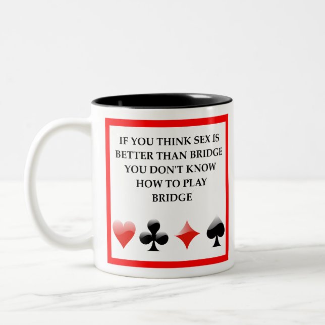 Taza Bicolor chiste duplicado del puente (Izquierda)