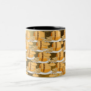 Taza Bicolor Chocolate del tarro de galletas de la comida del
