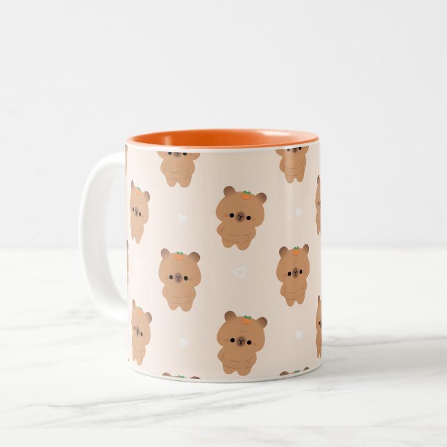 Taza Bicolor Chonky Capybara (Anverso izquierdo)
