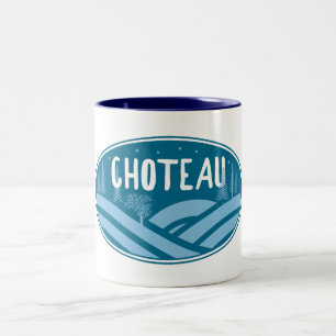 Taza Bicolor Choteau Montana al aire libre