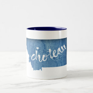 Taza Bicolor Choteau Montana Grano de Madera