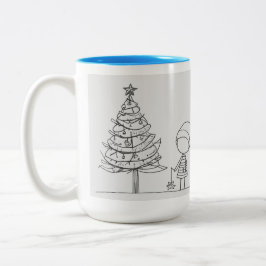 TAZA BICOLOR CHRISMAS MUG
