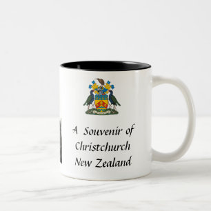 Taza Bicolor Christchurch, NZ, Souvenir Mug