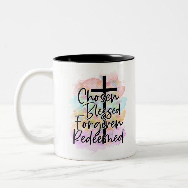 TAZA BICOLOR CHRISTIAN QUOTE (Izquierda)
