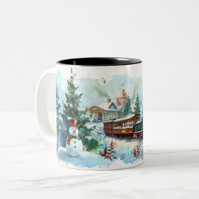 Taza Bicolor  Christmas (Anverso izquierdo)