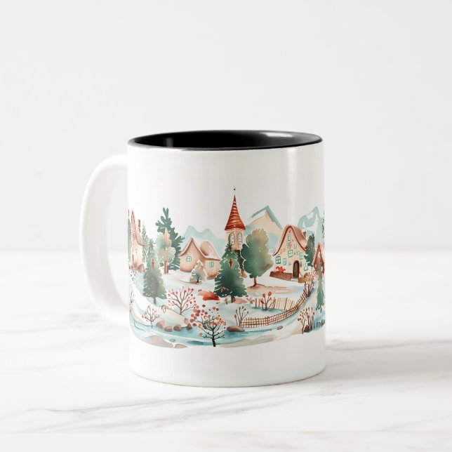 Taza Bicolor  Christmas (Anverso izquierdo)