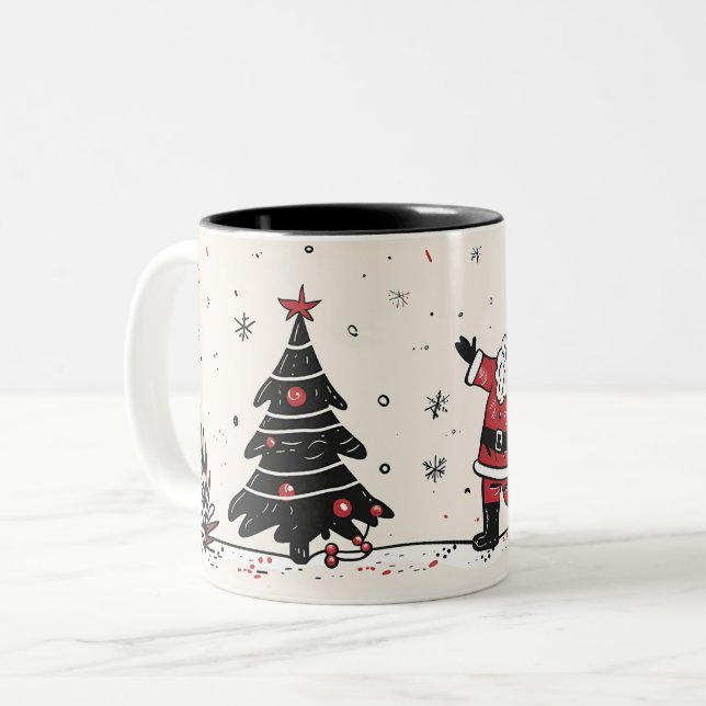 Taza Bicolor  Christmas (Anverso izquierdo)