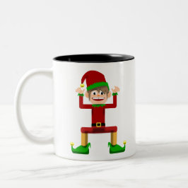 Taza Bicolor Christmas Elf