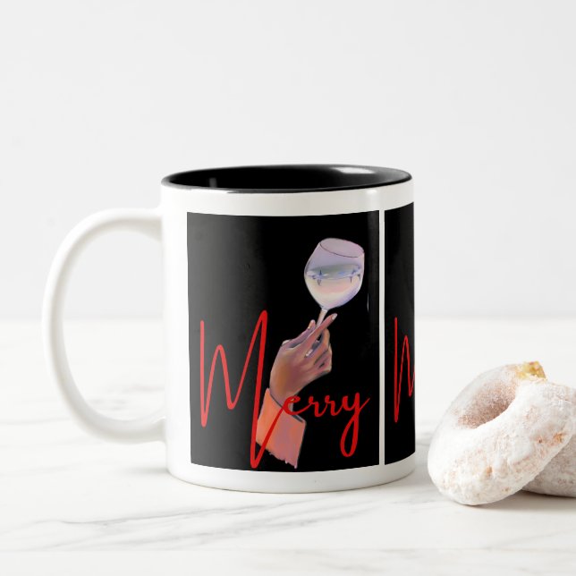 Taza Bicolor Christmas mugs (Con donut)