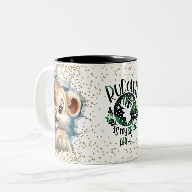 Taza Bicolor Christmas Mugs | Merry Christmas Mug | Christmas (Anverso izquierdo)