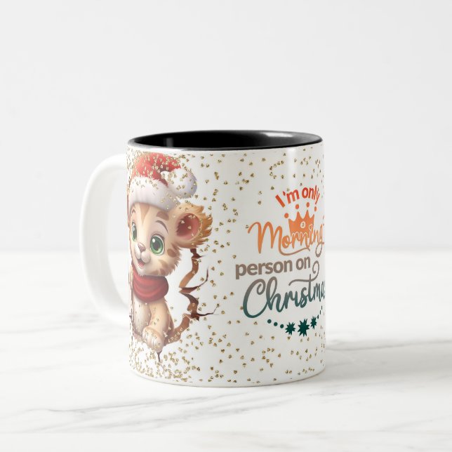 Taza Bicolor Christmas Mugs | Merry Christmas Mug | Christmas (Anverso izquierdo)