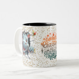 Taza Bicolor Christmas Mugs | Merry Christmas Mug | Christmas