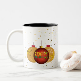 Taza Bicolor Christmas Ornament Spheres