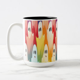 Taza Bicolor ChromaGhosts: Una colección inquietante del arcoir