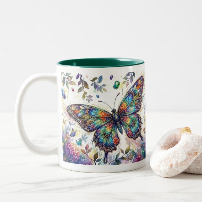 Taza Bicolor chromatic flight Mug (Con donut)