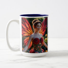 Taza Bicolor Chrysanthemum Flower Fairy