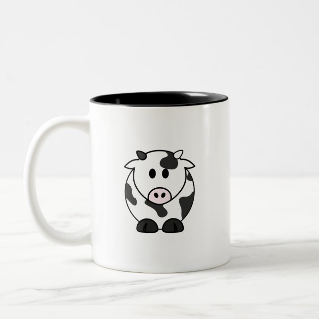 Taza Bicolor Chubby Cow Kawaii Mug (Izquierda)