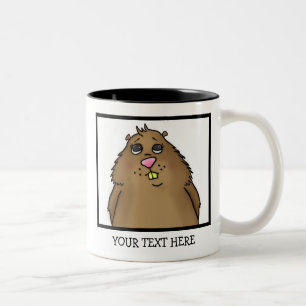 Taza Bicolor Chubby Hamster Mug