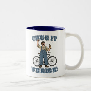 Taza Bicolor Chug It We Ride Ciclismo
