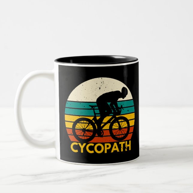 Taza Bicolor Cicatriz/Ciclismo/bicicleta (Izquierda)