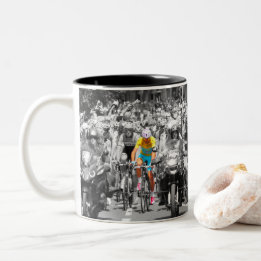 Taza Bicolor Ciclismo de carrera Tour de Francia Jersey Amarill