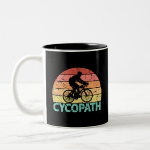 Taza Bicolor Ciclismo divertido Cycopath