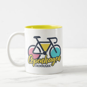 Taza Bicolor Ciclismo en Copenhague Dinamarca
