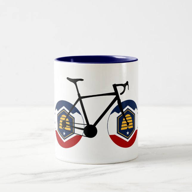 Taza Bicolor Ciclismo Utah Flag (Centro)