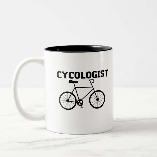 Taza Bicolor Ciclo de Ciclismo (Izquierda)