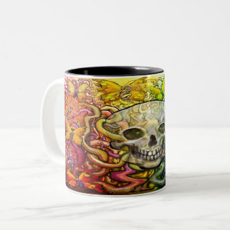 Taza Bicolor Ciclo de creación de café de dos tonos