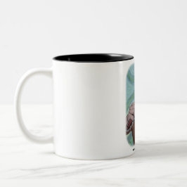 Taza Bicolor Cíclope griego Knife Shave Fantasy Art Coffee Mug