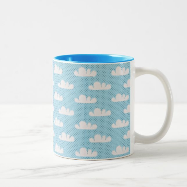 Taza Bicolor Cielo manchado nublado (Derecha)