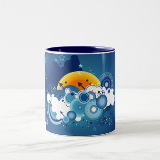 Taza Bicolor Cielos azules