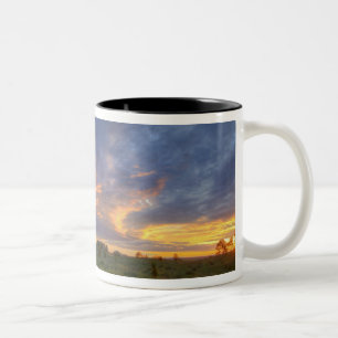 Taza Bicolor Cielos espectaculares de puesta de sol en Medicine